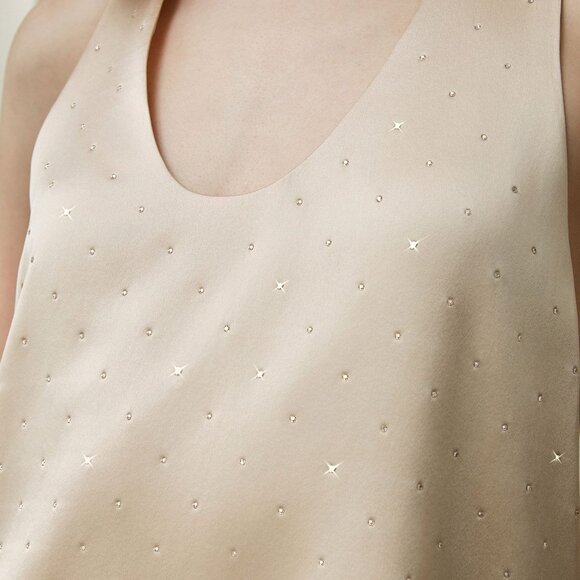 Lily Silk Sparkle U Neck Vest NWT - Picture 3 of 5